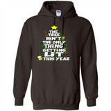 Funny Christmas Tree Drinking Sweatshirt Adult Boozy Festive - Hoodie