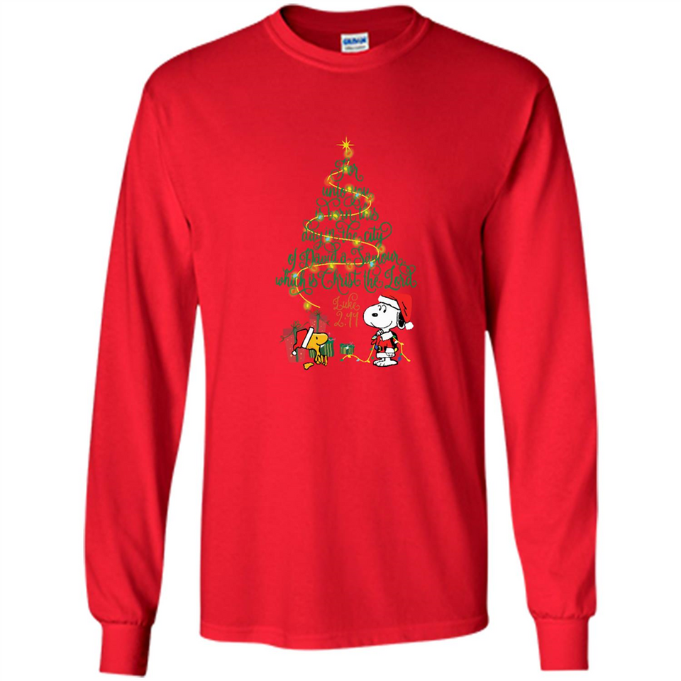 Snoopy-Woodstock-Christmas-tree-for-unto-you-is-born-this-day