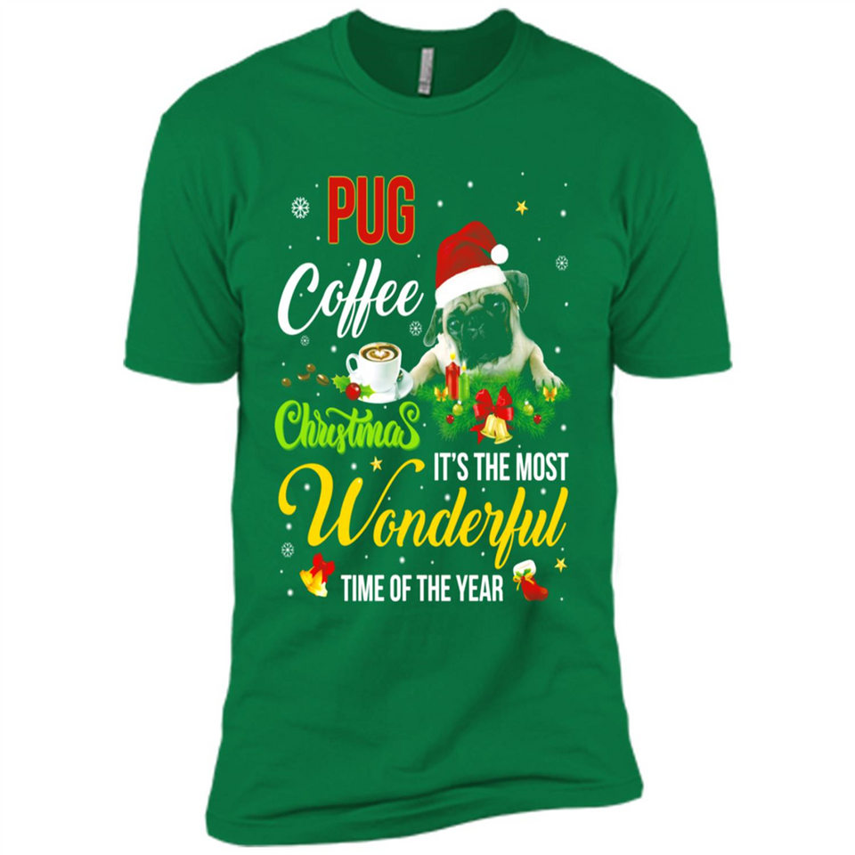 Pug Coffee Wonderful Christmas