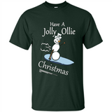 Snowman Snowboarder Tshirt Have Jolly Ollie Christmas