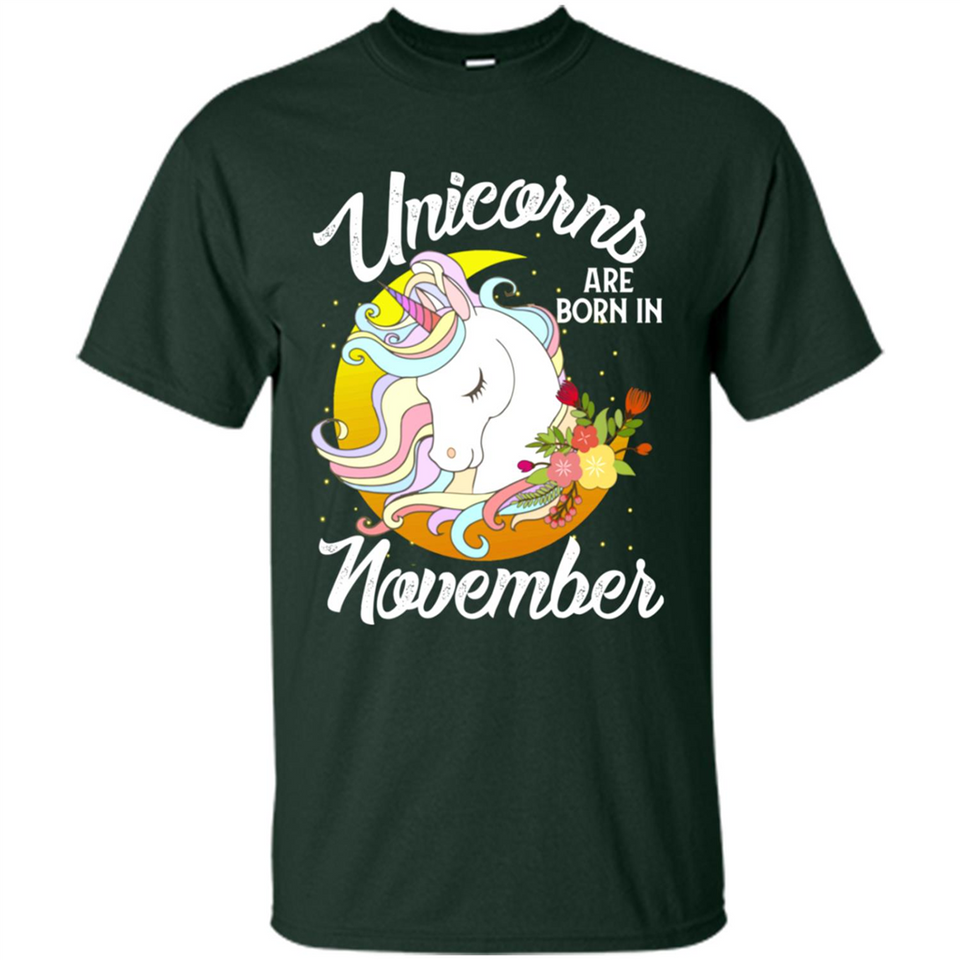 Unicorns Are Born In November Magical Rainbow