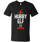 Hubby Elf Shirt - Family Matching Christmas Pajamas - Men's V-Neck