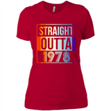 Retro Straight Outta 1978 40 Years Old - Ladies' Boyfriend T-Shirt