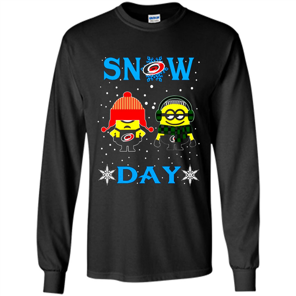Snow Day Shirt For Carolina Hurricanes Vs Minion Fans pingpong