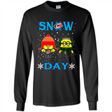 Snow Day Shirt For Carolina Hurricanes Vs Minion Fans pingpong