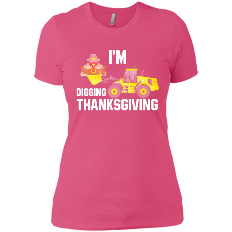 I'm Digging Thanksgiving Cute Turkey Tractor