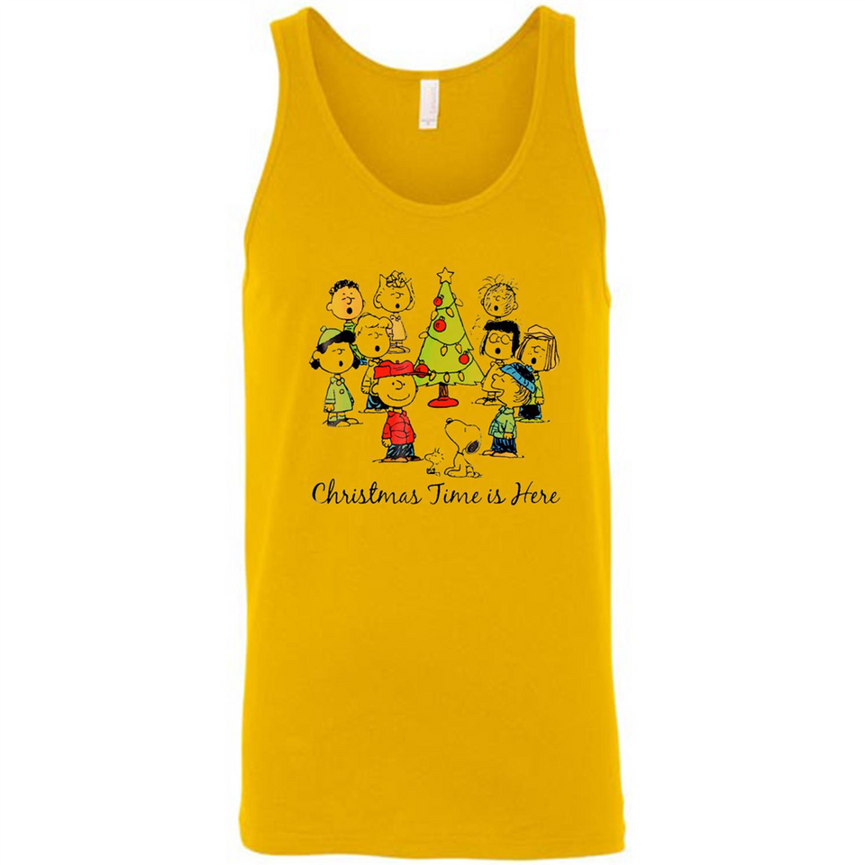 Snoopy Christmas Time Is Here Sporty T-Shirt - Canvas Unisex Tank