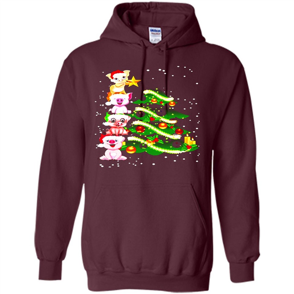 Pigs Christmas T Shirt PINGPONG - Hoodie