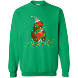 Christmas Lights Sloth Long Sleeve Santa Sloth - Sweatshirt