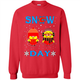 Snow Day Shirt For Calgary Flames Vs Minion Fans pingpong