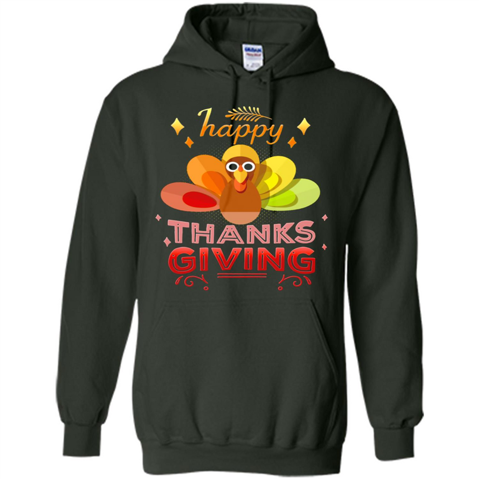 Happy Thanksgiving Turkey Day Colorful Cute