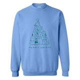 Merry Catmas Funny Cat Christmas Tree Sweatshirt - Sweatshirt