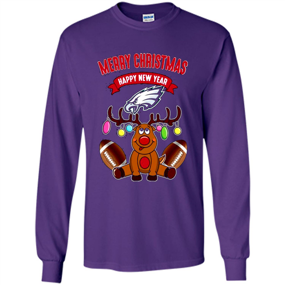 Philadelphia Eagles NFL Reindeer Funny Merry Christmas And Happy New Year