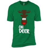 Oh Deer Christmas Reindeer Black mugs PINGPONG - Premium Short Sleeve T-Shirt