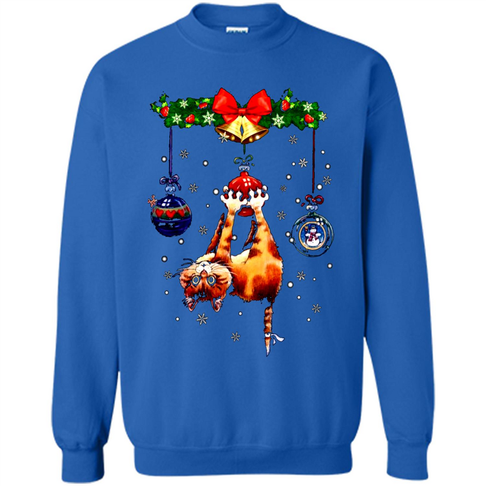 Merry Christmas Funny Cat Christmas sweater, sweater PINGPONG
