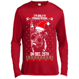 Morning Person Dutch Shepherd Funny Xmas - Canvas Long Sleeve T-Shirt