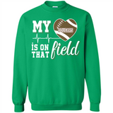 Washington State Cougars Football My Heart is on that Field - Sweatshirt