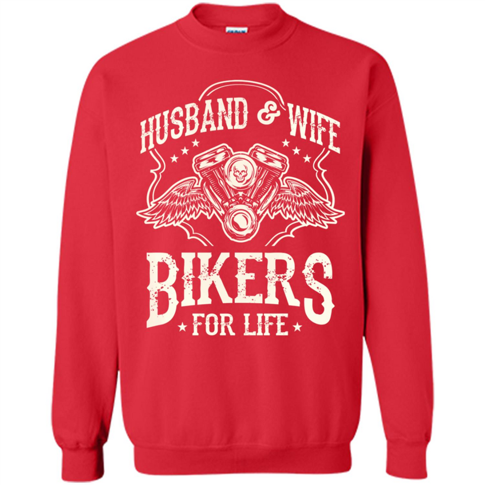 Husband & Wife Biker For Life Couple