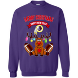 Washington Redskins NFL Reindeer Funny Merry Christmas And Happy New Year