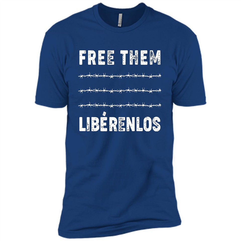 Peaceful Communities- Free Them Liberenlos Shirt PINGPONG - Premium Short Sleeve T-Shirt
