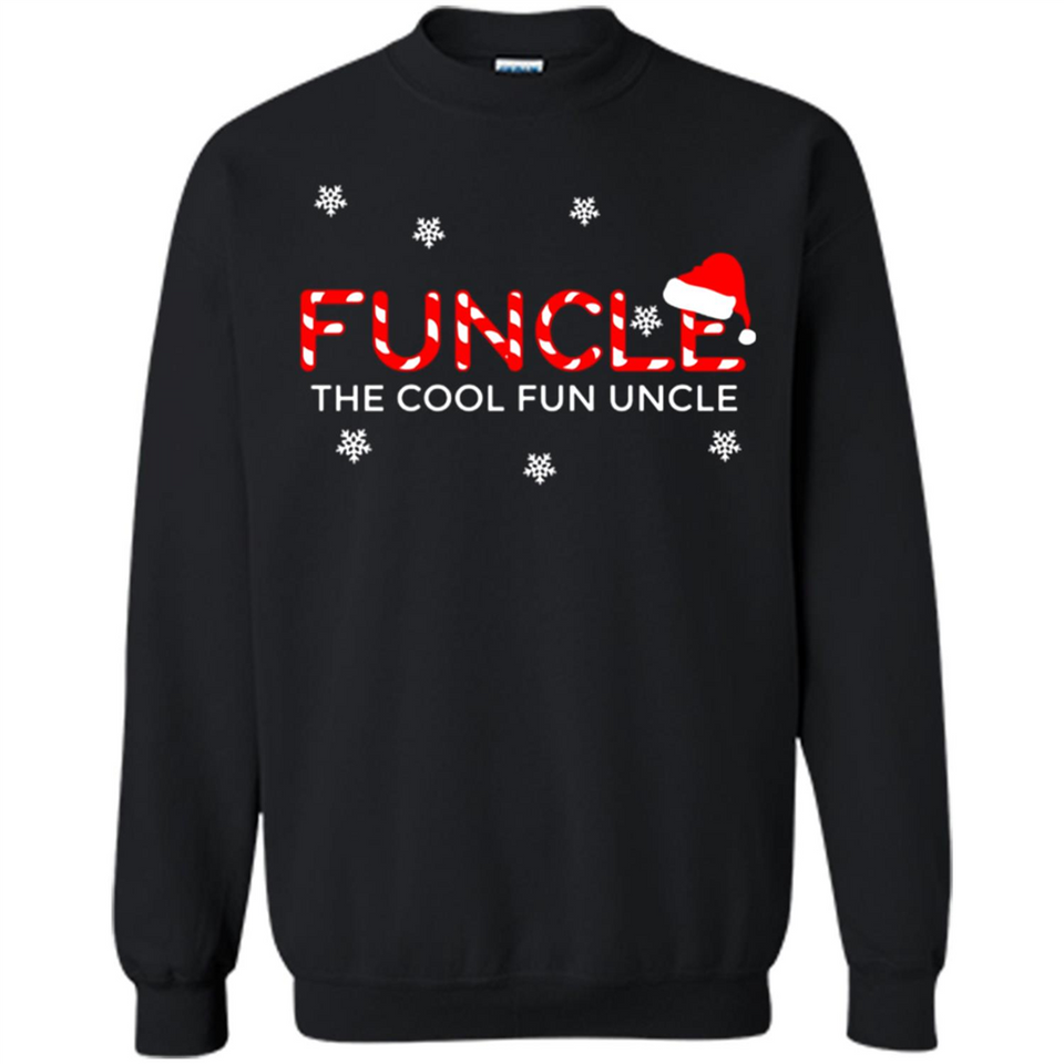 Mens Christmas Funcle The Cool Fun Uncle Definition Xmas - Sweatshirt
