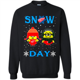 Snow Day Shirt For Detroit Red Wings Vs Minion Fans pingpong
