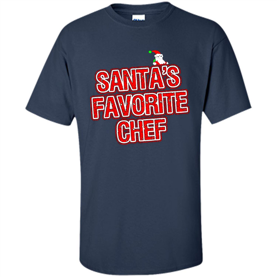 Funny Christmas Clothes - Santas Favorite Chef - Shirt