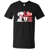 Snoopy loves NBA Atlanta Hawks - Men's V-Neck