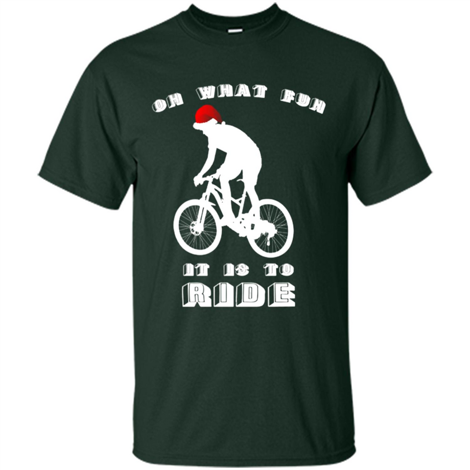 Christmas Mountain Biking Shirt Mountain Biker Christmas