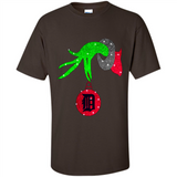 GRINCH HAND HOLDING DETROIT TIGERS GLITTER CHRISTMAS PINGPONG