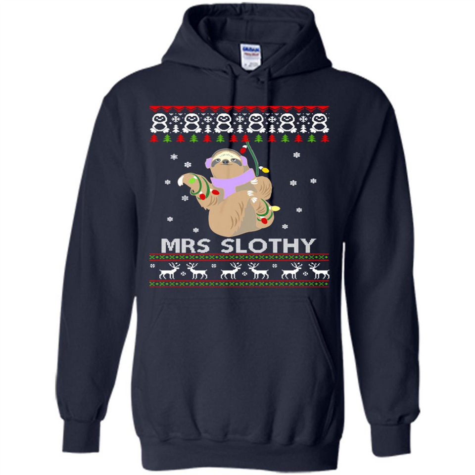 Mrs Slothy Christmas - Hoodie