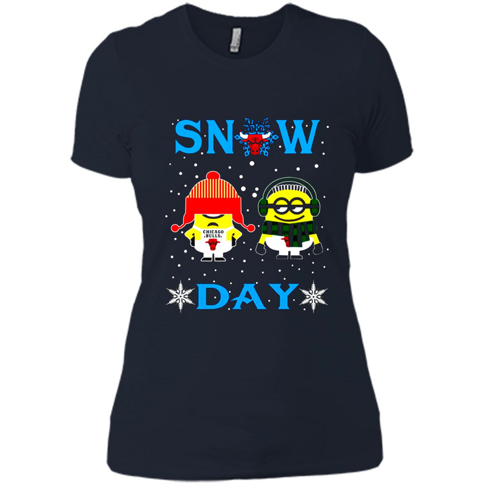 Snow Day Shirt For Chicago Bulls Vs Minion Fans pingpong