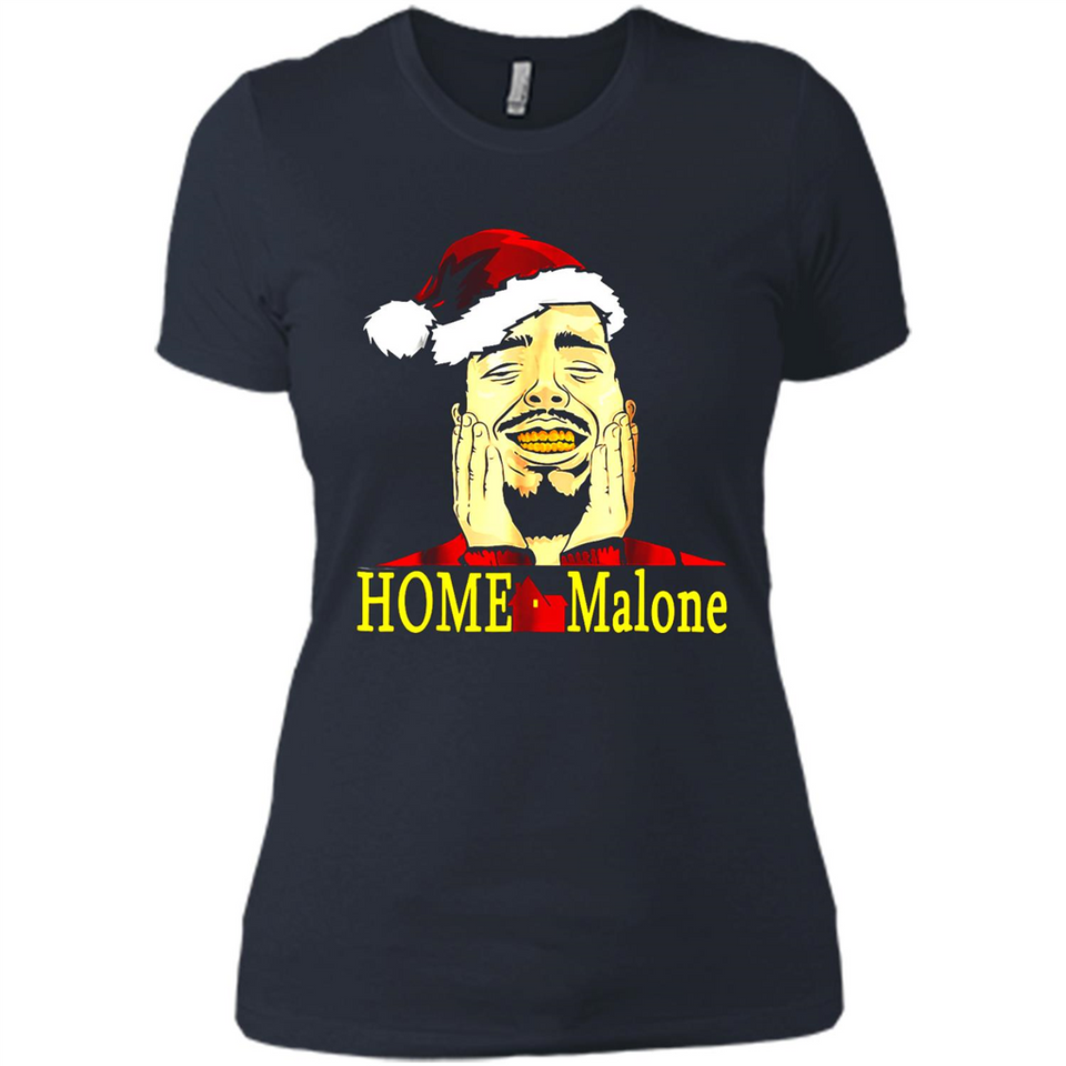 Home Malone Shirt Post Malone Christmas Sweatshirt - Ladies' Boyfriend T-Shirt