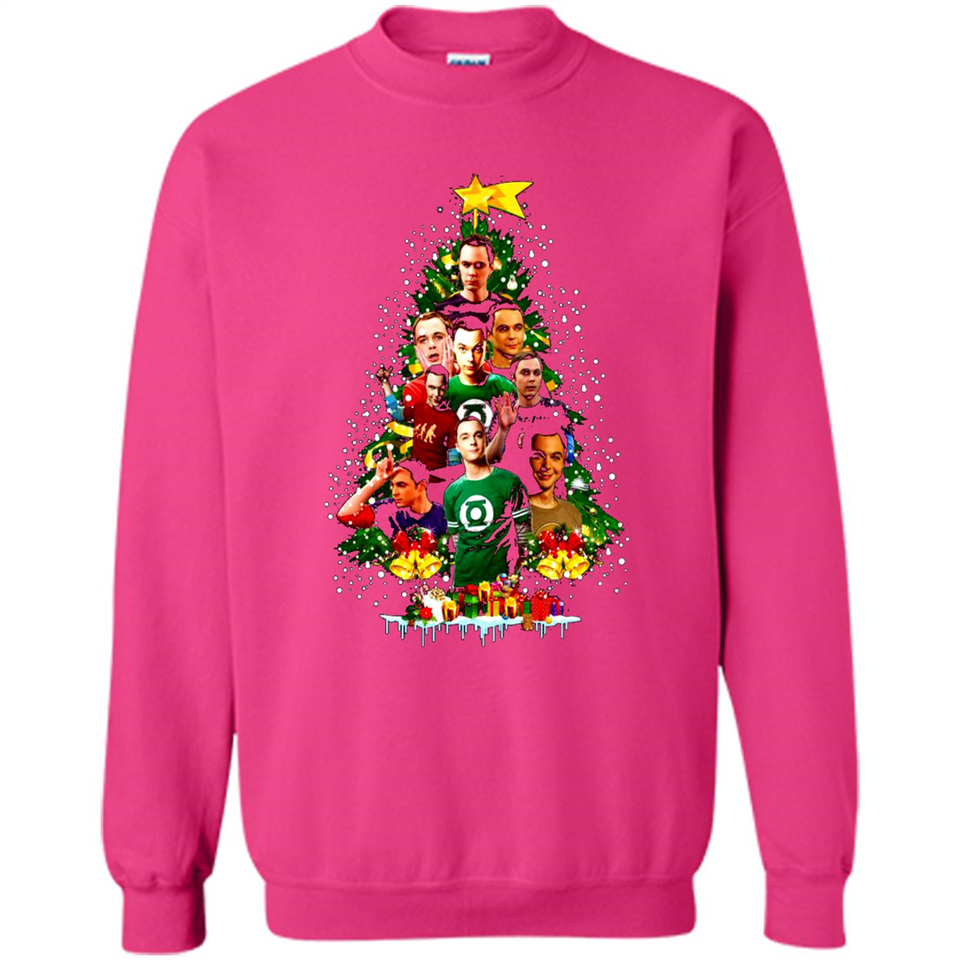 Sheldon Cooper Christmas tree sweater PINGPONG