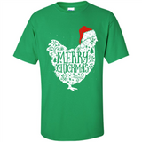 Chicken Christmas T Shirt Merry Chickmas Santa Claus Gifts - Shirt