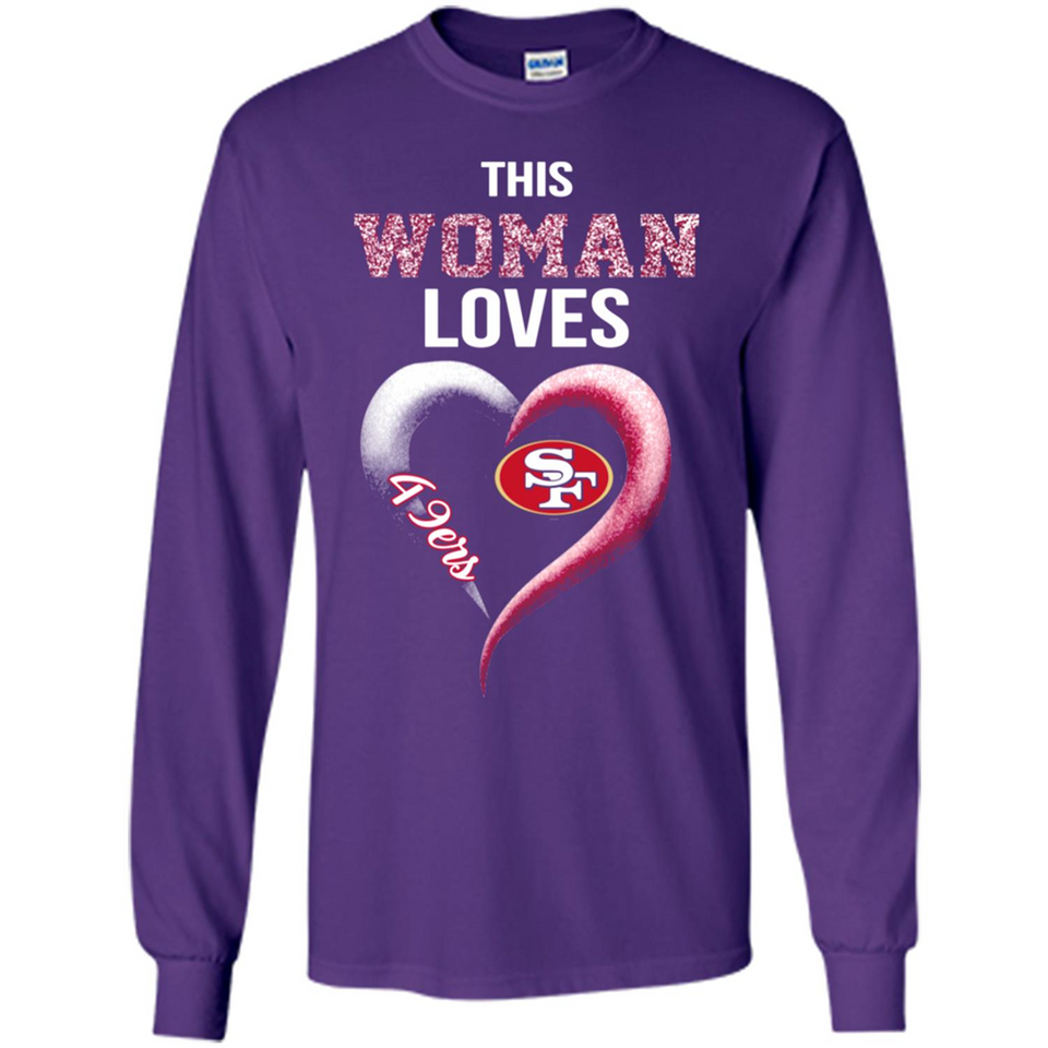 This Woman love 49ers NFL football team - Long Sleeve T-Shirt