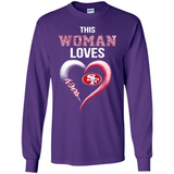 This Woman love 49ers NFL football team - Long Sleeve T-Shirt