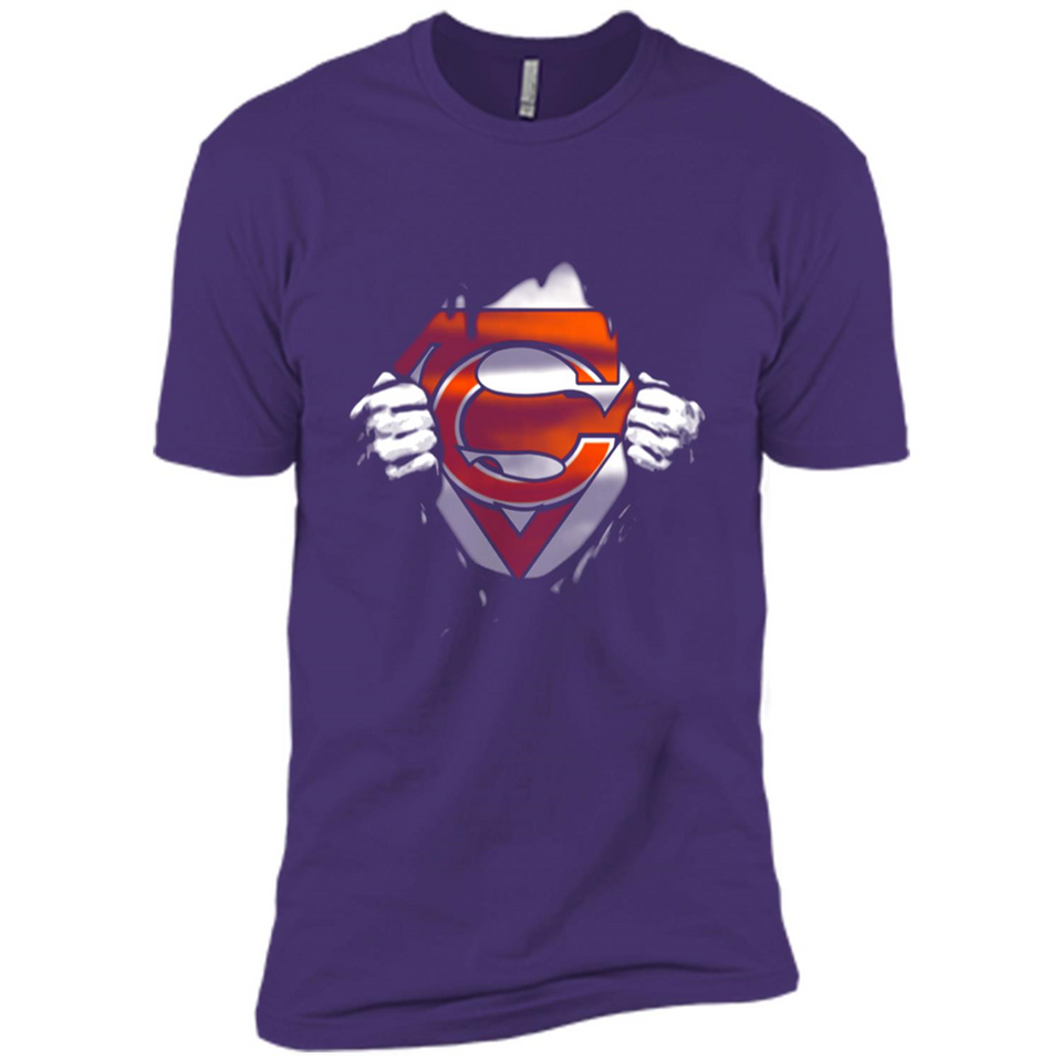 Chicago Bears And Superman Fans - Premium Short Sleeve T-Shirt