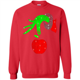 Christmas The Grinch Hand Holding Apple Ornament sweater - Sweatshirt