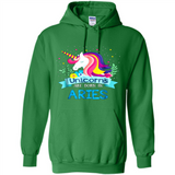 Unicorns are born in Aries Birthday Rainbow Gift Custom Ultra Cotton