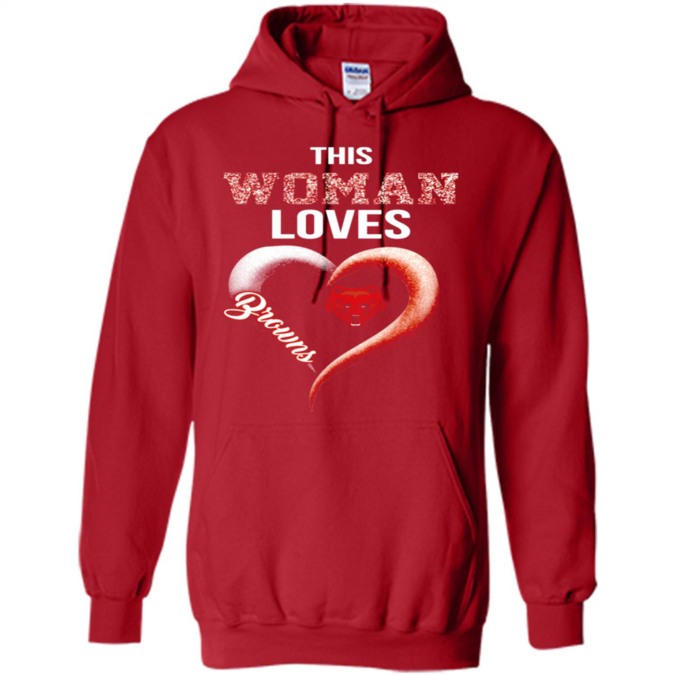 This Woman love Browns NFL football team - Hoodie