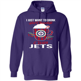 I Just Want To Drink Hot Chocolate & Watch Winnipeg Jets Ugly Christmas Sweater PINGPONG