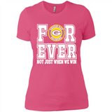 Green Bay Packers Forever For ever not just when we win - Ladies' Boyfriend T-Shirt