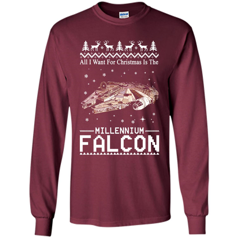 All I Want For Christmas Is The Millennium Falcon ugly PINGPONG