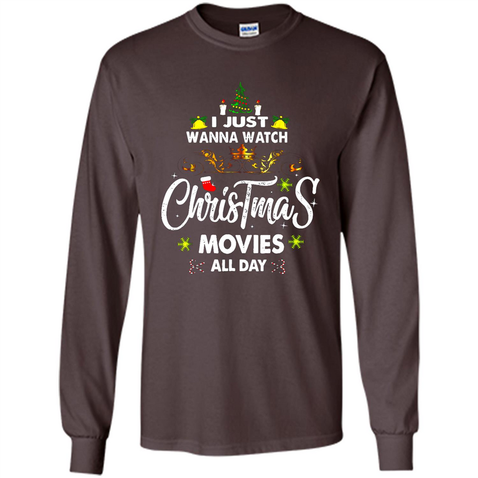 Funny Christmas Movie Shirt, Christmas Movies - Long Sleeve T-Shirt