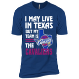 I May Live In Texas But My Team Is The Cavaliers - Premium Short Sleeve T-Shirt