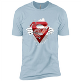 Detroit Red Wings And Superman Fans - Premium Short Sleeve T-Shirt