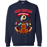 Washington Redskins NFL Reindeer Funny Merry Christmas And Happy New Year