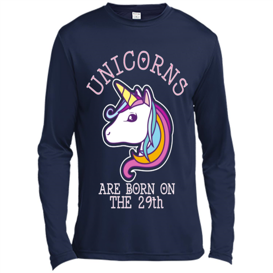 Unicorns Birthday T-shirt Born On The 29th Unicorn Magical