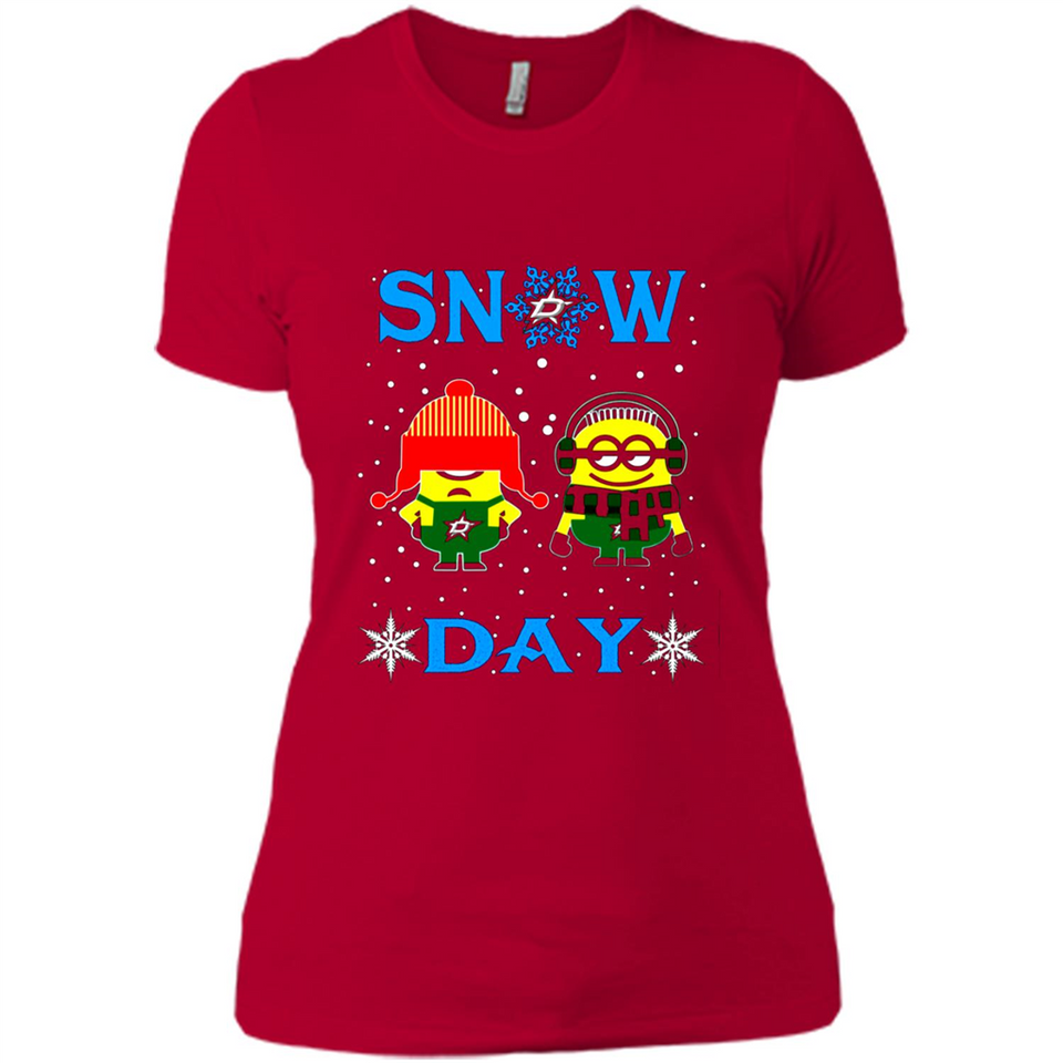 Snow Day Shirt For Dallas Stars Vs Minion Fans pingpong